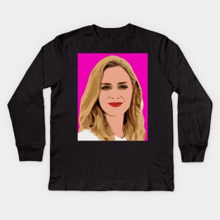 emily blunt Kids Long Sleeve T-Shirt